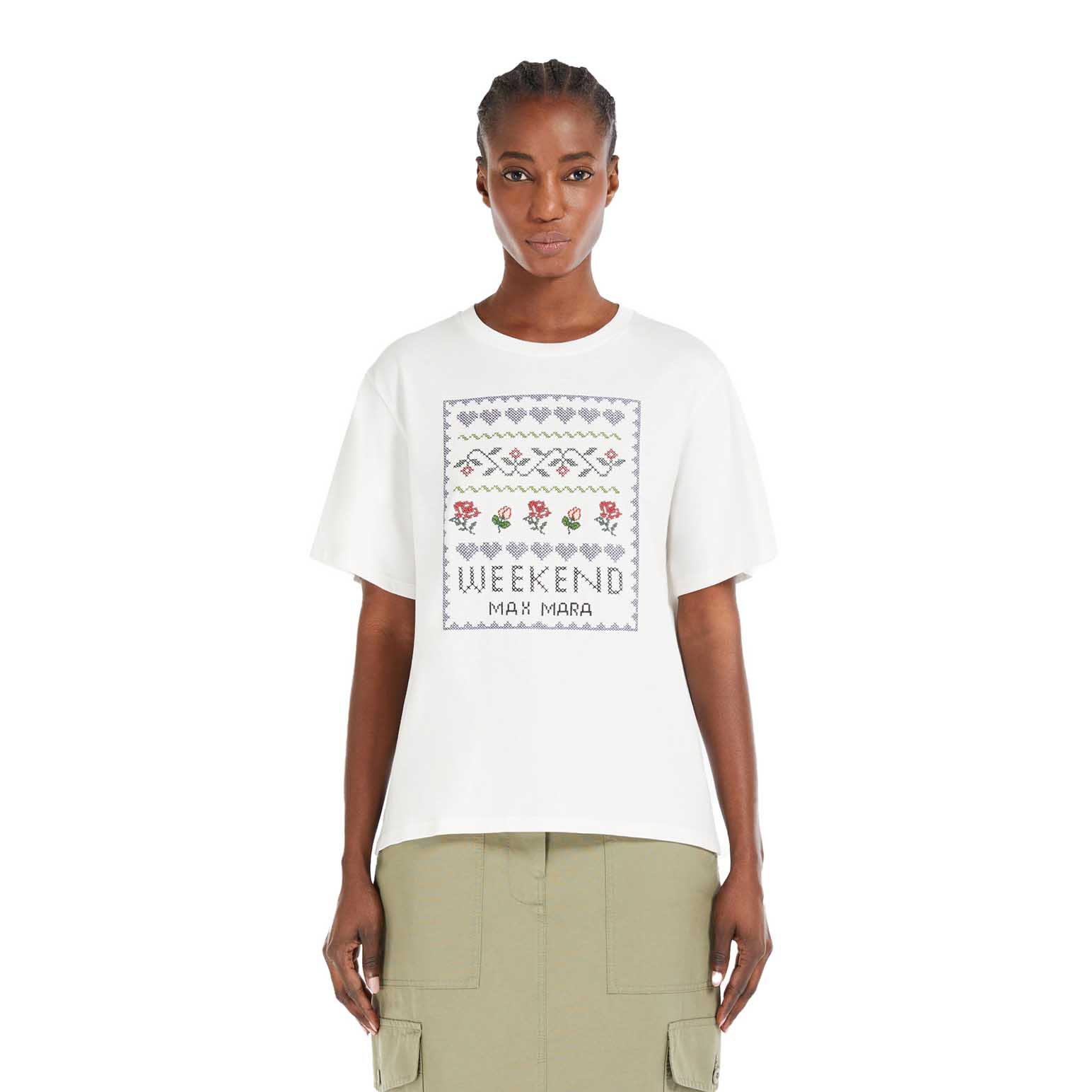 Weekend Max Mara Cabina Jersey Print T-Shirt